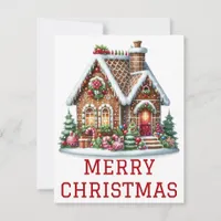 Gingerbread House Christmas Card