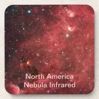North America Nebula Infrared Drink Coaster