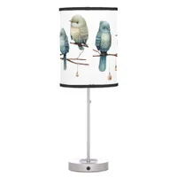 Whimsical Birds on Branches Timeless Elegance Table Lamp