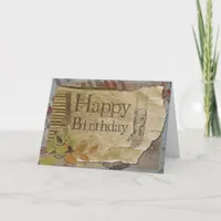 Steampunk style Birthday Greeting Card