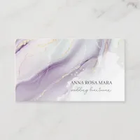 *~* QR Agate Lavender White Gold Glitter AP66 Luxe Business Card