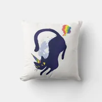 Caticorn Throw Pillow