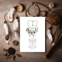 Indian legend Tribal Boho Wedding Photo Invitation