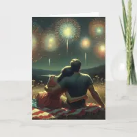 Romantic Fourth of July Card