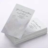 Light Pale Purple Crystals Salon Spa Business Card