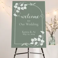 Natural Chic Wedding Welcome Sign