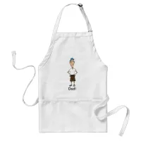 Cartoon Dad Adult Apron