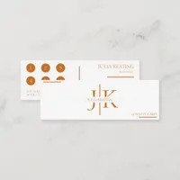 Professional Hair Stylist Modern Minimalist Salon Loyalty Card