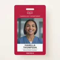 Healthcare provider Emergency Room Nurse Photo ID Badge