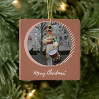 Merry Christmas NYC Rockefeller Plaza Drummer Boy Ceramic Ornament