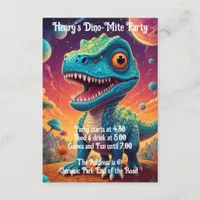 Baby shower dino-mite enclosure card