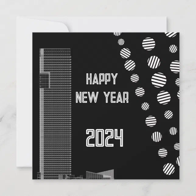 Modern happy New Year 2024