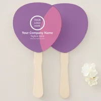 Modern Minimalist Personalized Branded Swag Gift Hand Fan