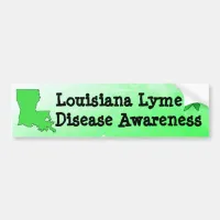 Louisiana Lyme Disease Awareness Bumper Sticker