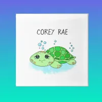 Cute Personalized Turtle Art