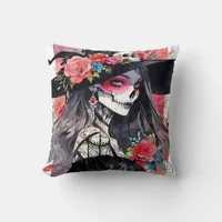 I can't wait for Halloween  Throw Pillow