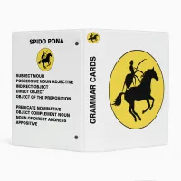 Humorous SPIDO PONA Noun Usage Mini Binder