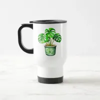 I'm a Monstera without My Coffee | Funny Plant Pun Travel Mug