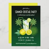 Any occasion Summer Cocktails Party Invitation