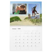 Personalized Beach Add Your Own Photos 2024 Calendar