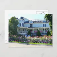 Flower Garden Mansion, Mackinac Island, Michigan Postcard