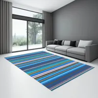 Modern Coastal Stripes Rug