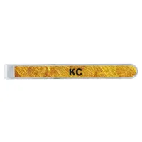 Gold Abstract Pattern Classic Tie Bar