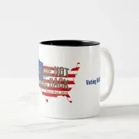 We Are Not Going Back USA Two-Tone Coffee Mug