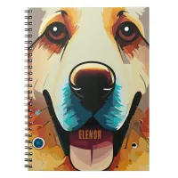 Happy Golden Retriever Notebook