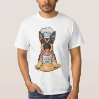 Culinary Canine: Baker German Shepard With Loaf T-Shirt