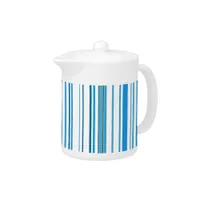 Blue Beach Color Stripes Teapot