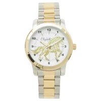 Elegant Timeless  Gold Equitation Lover Watch