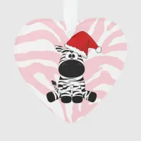 Merry Christmas EDS Warrior Zebra Ribbon Ornament