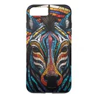 Vibrant Mosaic Zebra iPhone 8 Plus/7 Plus Case