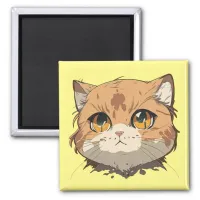 Anime Cat Face Magnet