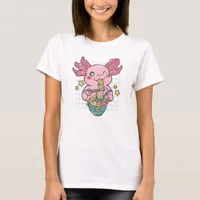 Kawaii Axolotl eats Ramen T-Shirt