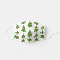 Pretty Christmas Trees with Snow Festive Adult Cloth Face Mask