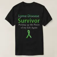 Lyme Disease Survivor Black Tshirt