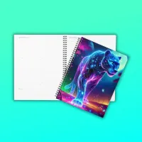 Moon and Panther Holographic Neon Colorful | Planner