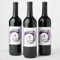 Custom Personalized Abstract Wine Label