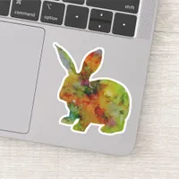 Pretty Watercolor Rabbit Sticker