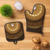 California Capitol Dome Oven Mitt & Pot Holder Set