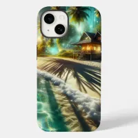 Beautiful Sunset Beach House Themed Case-Mate iPhone 14 Case