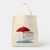 Raining & Sing Alternative Facts Grocery Tote Bag