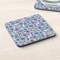 Abstract Floral Pattern - Hard Plastic Coaster