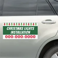 12” x 24” Christmas Lights Installation Car Magnet