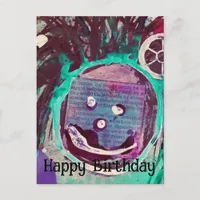 Happy Collage Happy Birthday Postcard