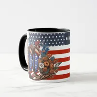 Personalised Liberty the American Way Cowboy Boots Mug