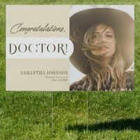 2 Congratulations Doctor Doctoral Graduation Photo Sign