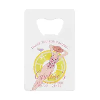 Thanks Tropical Beach Bridal Shower Bachelorette Credit Card Bottle Opener